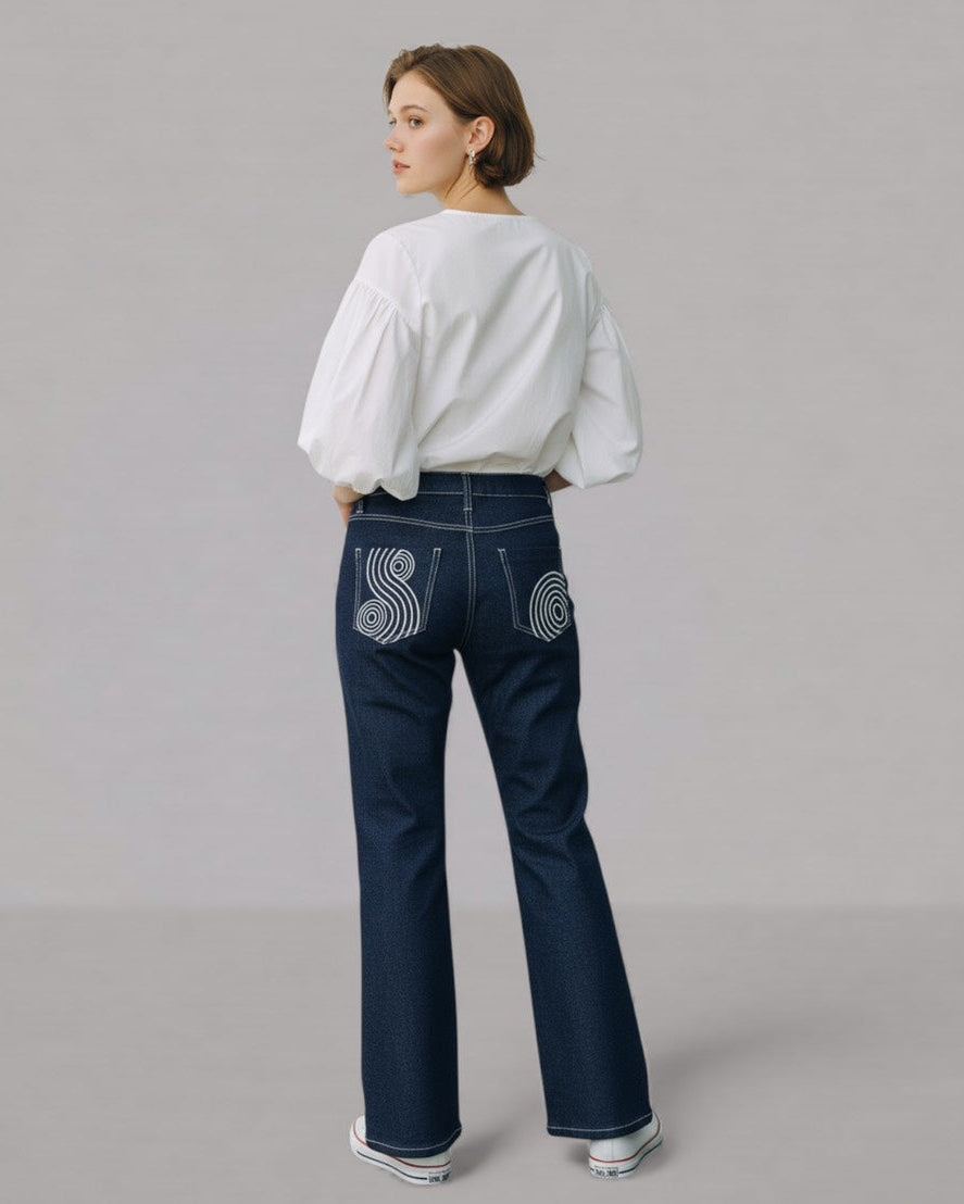 枯山水デニムパンツ